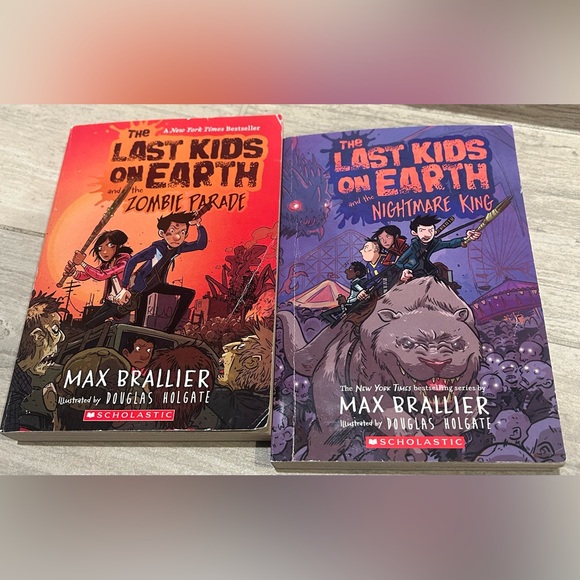Scholastic Other - Last Kids on Earth Lot 2 HC Nightmare King & Zombie Parade Max Brallier #2 3